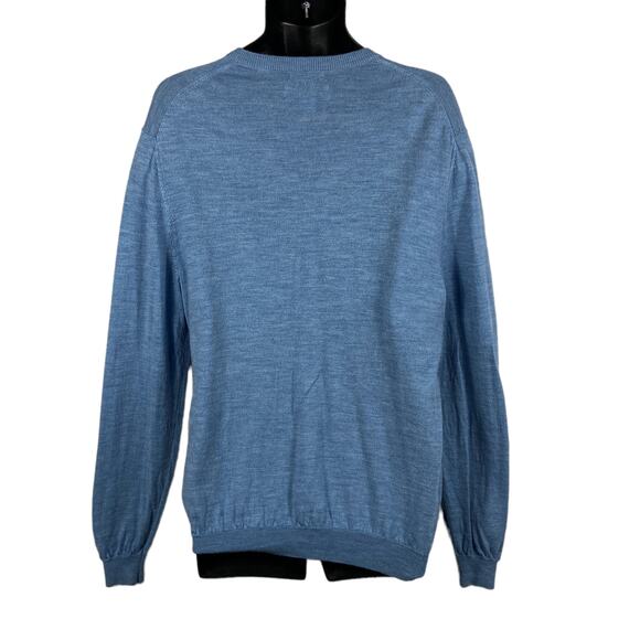 Joseph Abboud Blue Men's 100% Fine Merino Wool Sweater Size XL - Picture 2 of 6